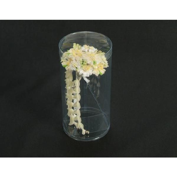 髪飾り　成人式　振袖　卒業袴　七五三　桜　白　つまみかんざしピンタイプ　日本製 |  | 04