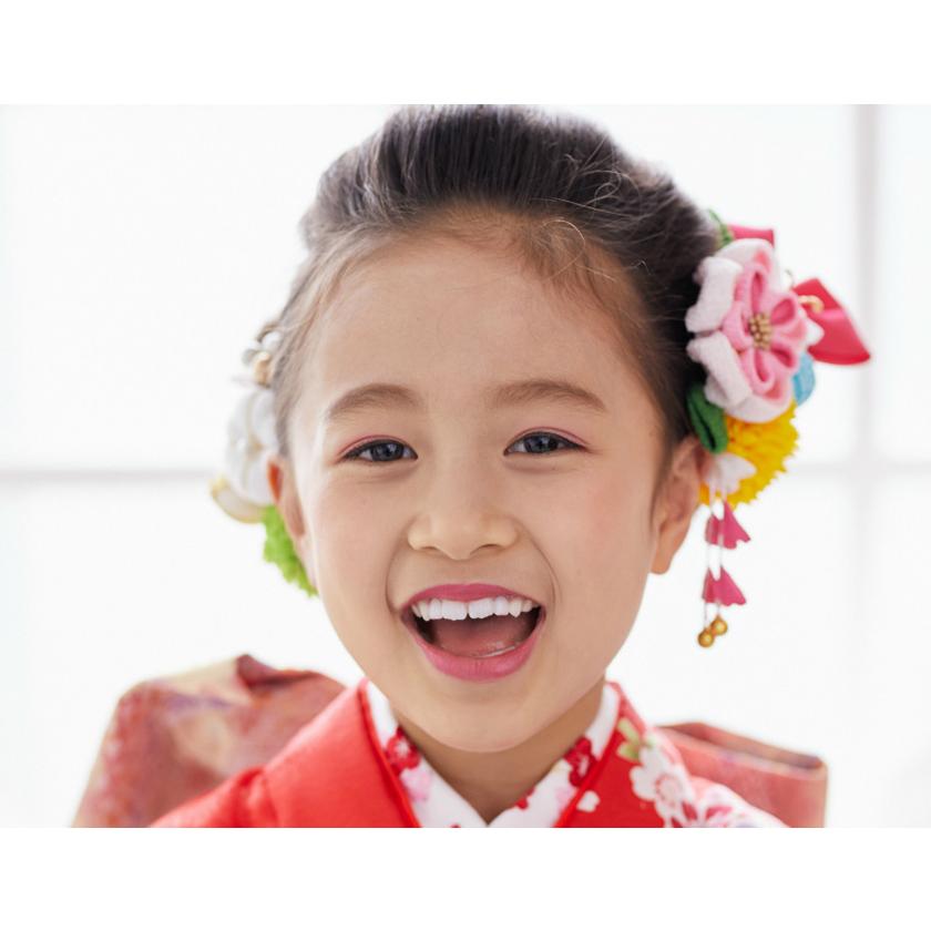 七五三 髪飾り 成人式振袖 卒業袴 にも最適な和タイプ ARENCAブランド 12パーツ ピンク色 オールUピンタイプ 日本製 | 京美 | 02