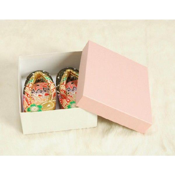 七五三 草履単品 2〜3歳用 金×黒切り替え色 まり文様 かかと鈴使い 小サイズ 日本製 | 京美 | 04