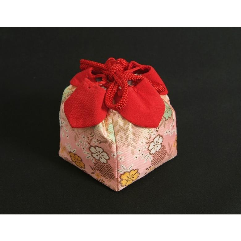 七五三 草履バッグ（きんちゃく）セット 3歳から5歳用 ピンク 友禅文様