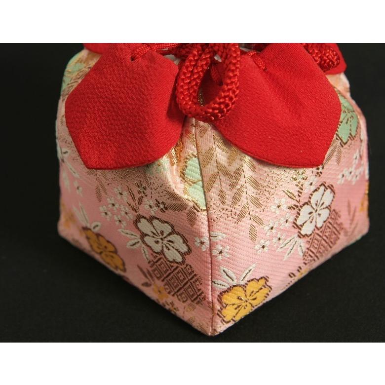 七五三 草履バッグ（きんちゃく）セット 女の子 3歳から5歳用 ピンク