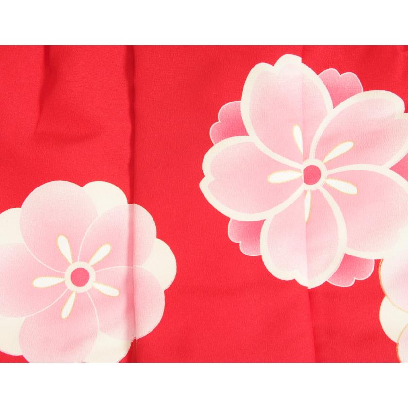 式部浪漫 被布単品 3歳 赤色 捻り桜 梅 七五三 ひな祭り お正月 日本製 | 京美 | 05