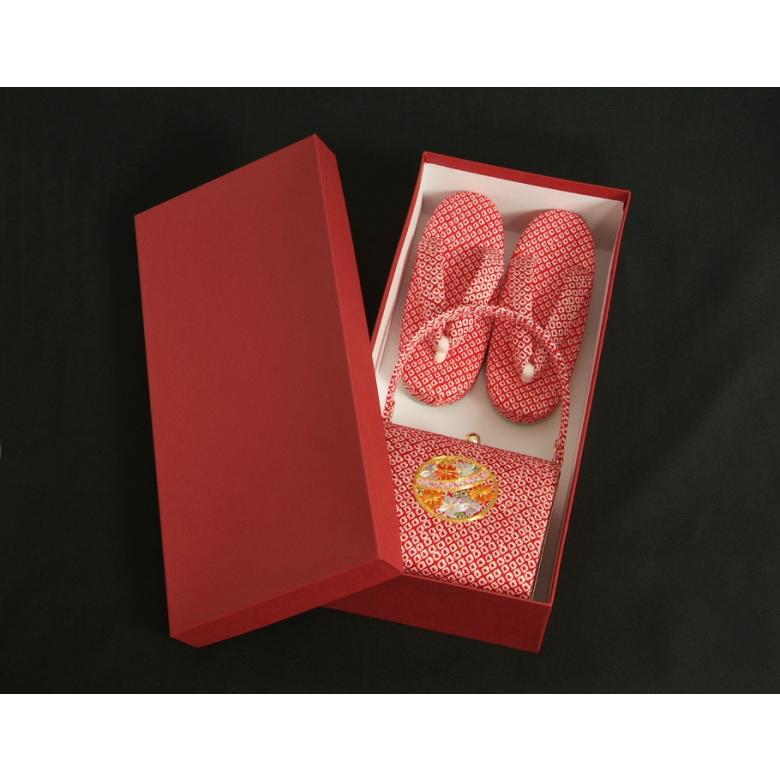 七五三　三歳被布セット➕草履バッグ ジャパンスタイル 京美 七五三 3歳から5歳用 正絹 本絞り 被布草履バッグセット