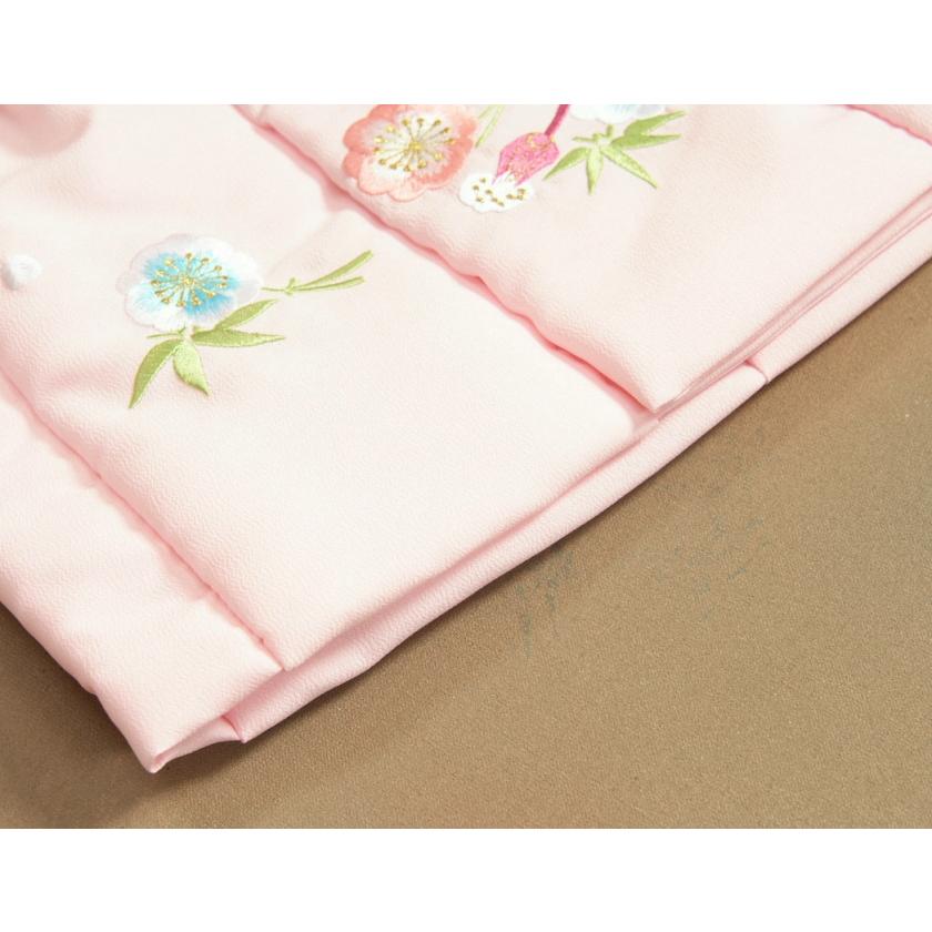 京美 七五三 被布 着物 3歳 京都花ひめ ピンク 鈴桜刺繍使い 七五三