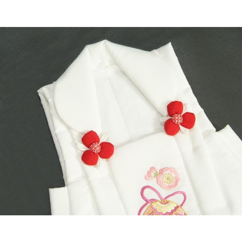 京美 七五三 被布 着物 3歳 京都花ひめ 白 鈴桜刺繍使い 七五三