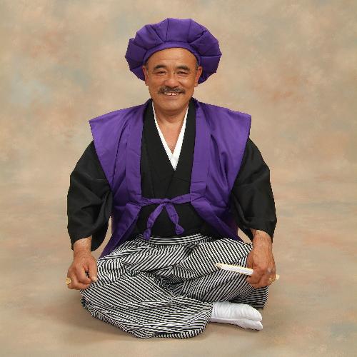 長寿祝着 ちゃんちゃんこ 紫色 古稀 喜寿 傘寿セット 男女兼用 化粧箱付 無料包装サービス実施中 贈り物に最適