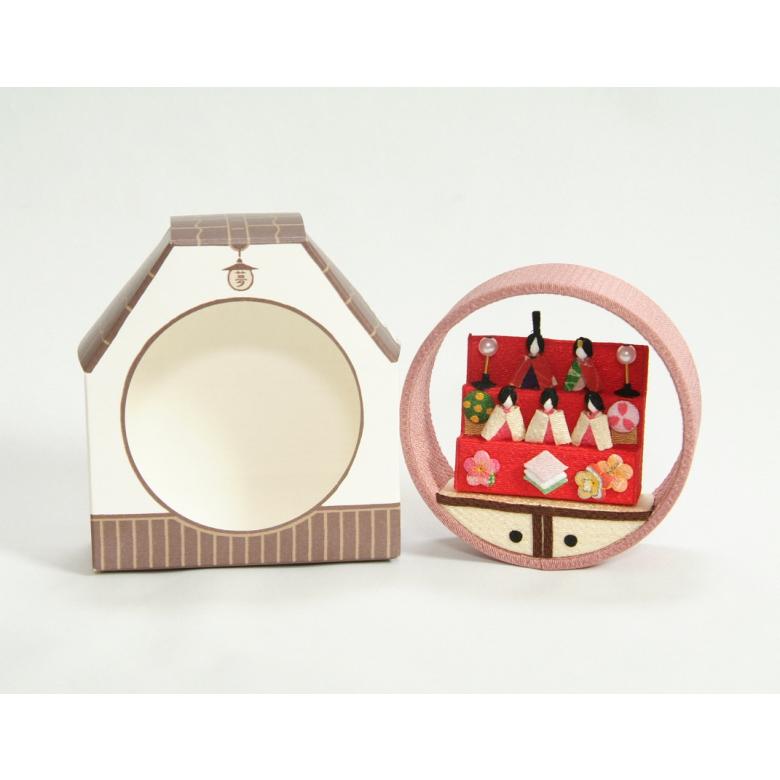 ひな飾り 上巳の節句 桃の節句 雛祭り 歳時記 卓上タイプ 飾り台付き