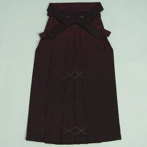 卒業袴　卒業式　アウトレットHLブランド　濃い目エンジ濃淡ぼかし　小桜柄　超特価品