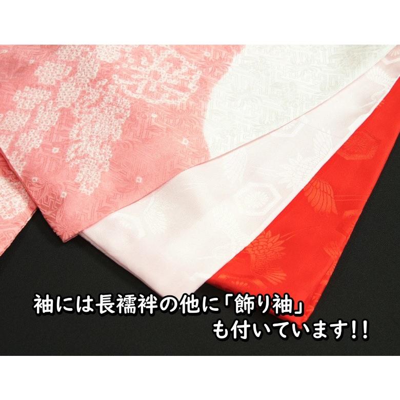 京美 お宮参り 着物 女の子 絹100% 正絹女児初着 ピンク 白 京美 お宮参り 着物 女の子 絹100% 正絹女児初着 ピンク 白