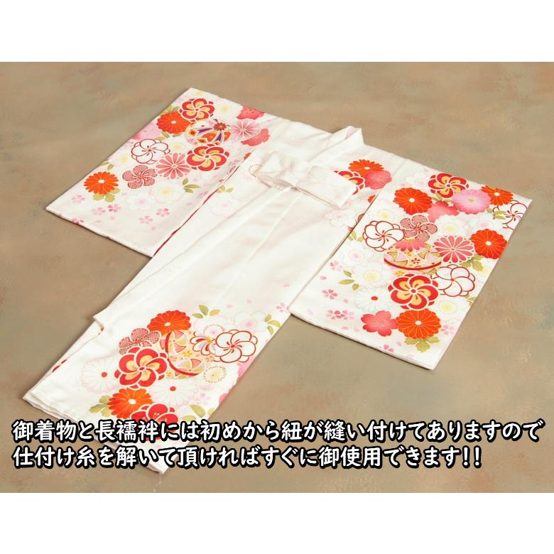 京美 お宮参り 着物 女の子 赤ちゃん 絹100% 正絹初着 白 捻り 京美 お宮参り 着物 女の子 赤ちゃん 絹100% 正絹初着 白 捻り