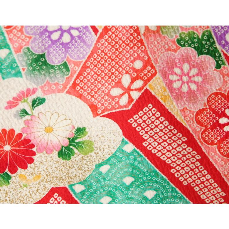 宮参り 着物 女の子 正絹初着 産着 赤色 総疋田柄 鼓 金彩 鹿の子地紋生地 Amazon.co.jp: 宮参り 着物 女の子 正絹初着 女の子用産着 赤色