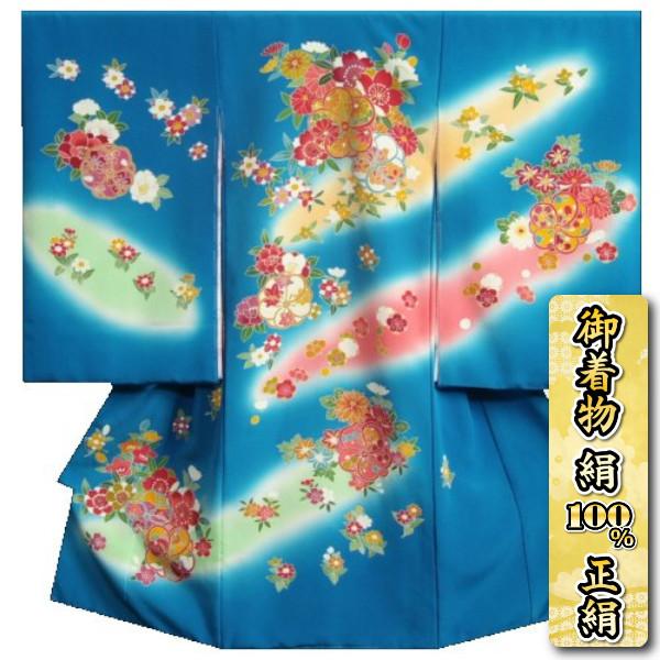 希望者のみラッピング無料 女の子 着物 お宮参り 販売 浜縮緬 のしめ 初着 赤ちゃん 女の子 着物 お宮参り 正絹 日本製 桐箱付き 浜ちりめん生地 純国産生糸使用 手染め 手描き 桜 捻り梅 青色 女児初着 着物 セレモニードレス Www Solidarite Numerique Fr