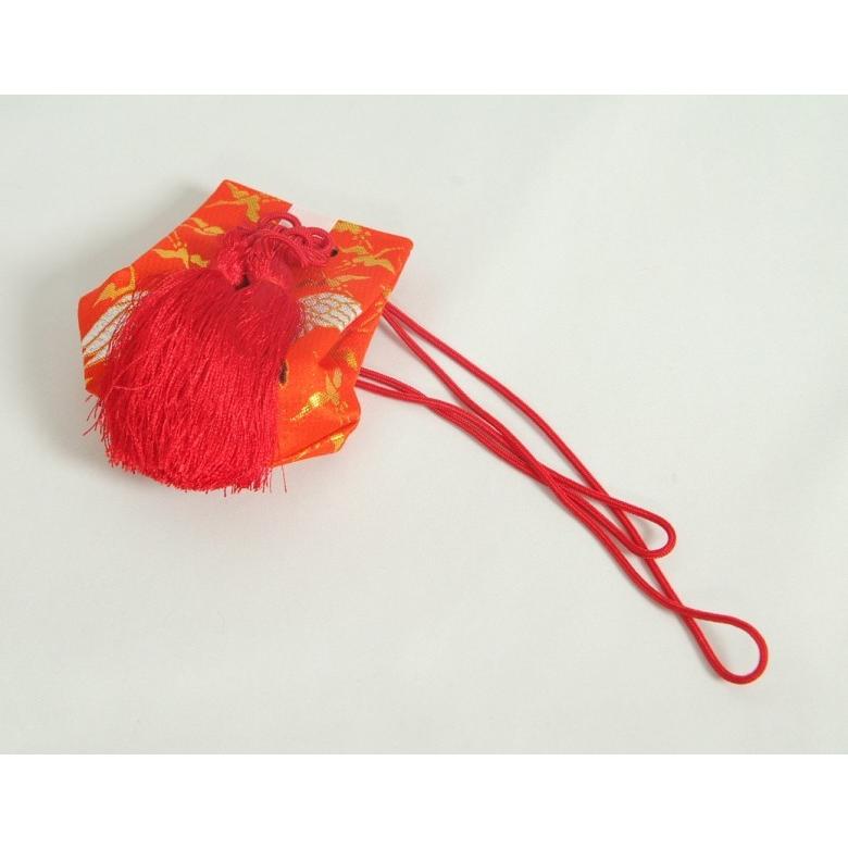 お宮参り小物 お守り袋 赤色 単品 化粧箱付 女の子に最適 日本製 | 京美 | 01