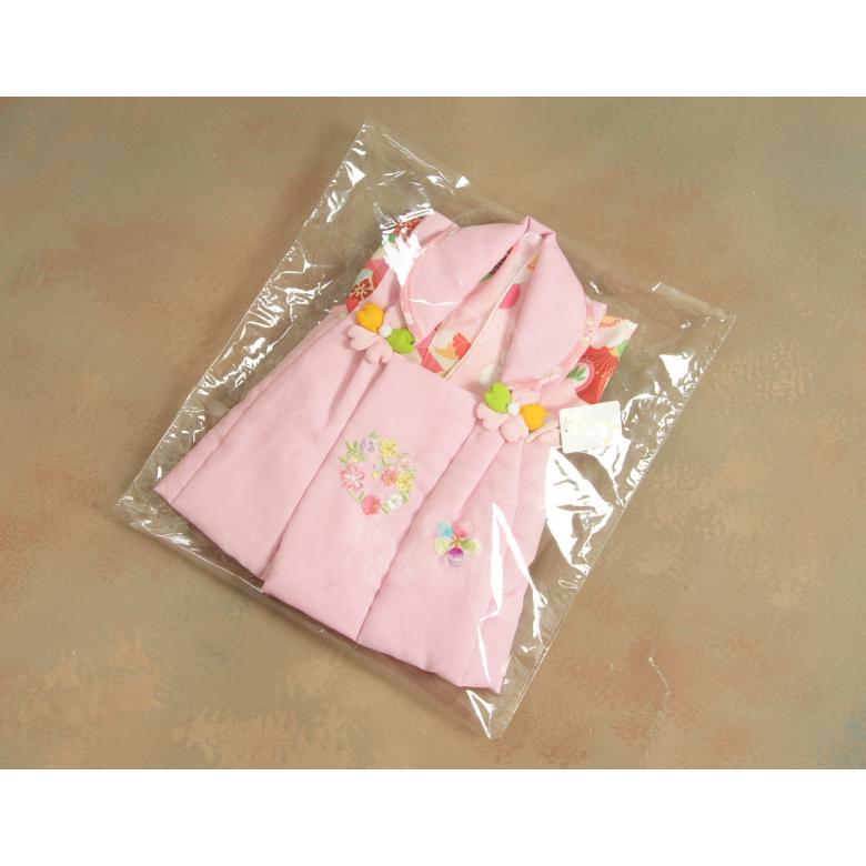 ベビー着物 赤ちゃん 女の子着物 淡いピンク着物 大桜 梅 ピンク色被布