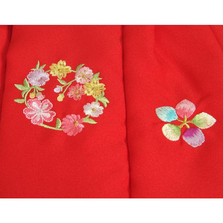 ベビー着物 赤ちゃん 女の子着物 濃ピンク色着物 牡丹 赤色被布 二部式仕様の楽々着せ付けタイプ｜doresukimono-kyoubi｜04