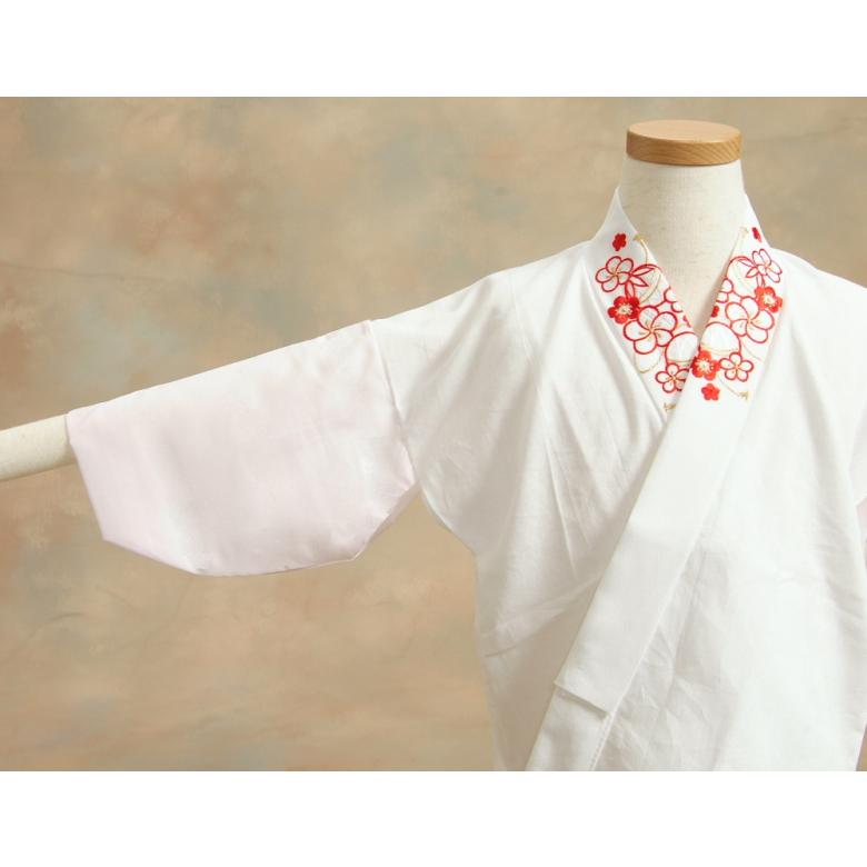 京美 七五三 刺繍半襟付き半襦袢 うそつき襦袢 京都花ひめブランド 3歳