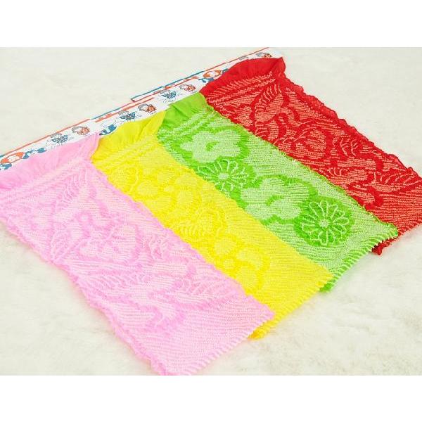 七五三 着物用 子供 絹100％ 正絹 帯揚げ 本絞りタイプ 4色 | 京美 | 01