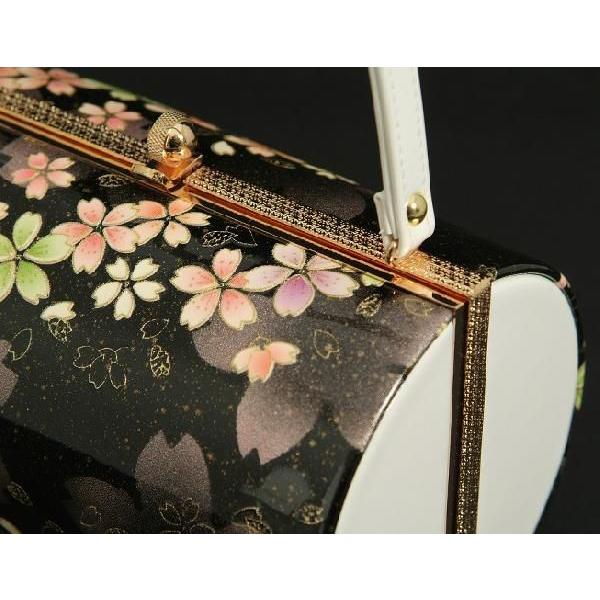 草履バックセット　振袖　訪問着　ホワイト　ブラック　桜　四枚芯　Ｓサイズ　　日本製 | ブランド登録なし | 04