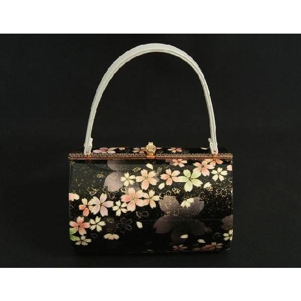 草履バックセット　振袖　訪問着　ホワイト　ブラック　桜　四枚芯　Ｓサイズ　　日本製 | ブランド登録なし | 05