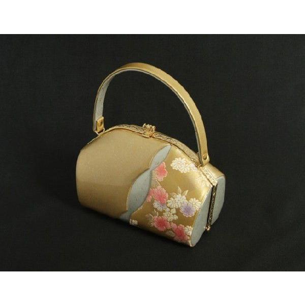 草履バックセット　振袖　訪問着　ゴールド　シルバー柄切替　牡丹　三枚芯　Sサイズ　日本製 | ブランド登録なし | 03