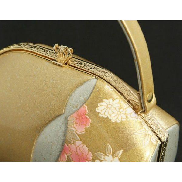 草履バックセット　振袖　訪問着　ゴールド　シルバー柄切替　牡丹　三枚芯　Sサイズ　日本製 | ブランド登録なし | 04
