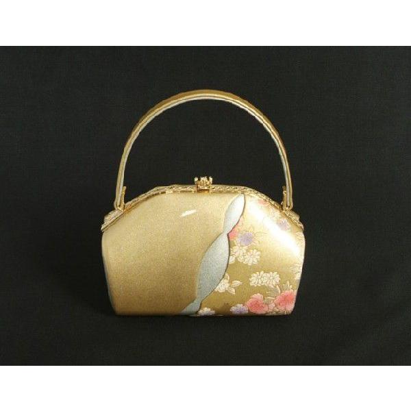 草履バックセット　振袖　訪問着　ゴールド　シルバー柄切替　牡丹　三枚芯　Sサイズ　日本製 | ブランド登録なし | 05