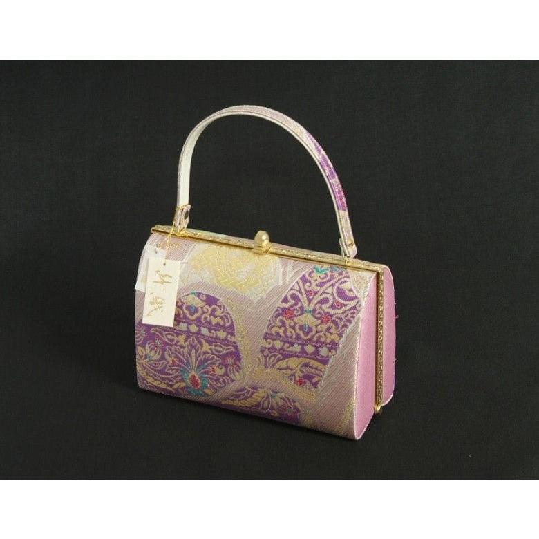 草履バッグセット　振袖　訪問着　紗織ブランド　西陣織正絹　ラベンダー　パールシルバー　有職文様　Lサイズ　日本製 | ブランド登録なし | 03