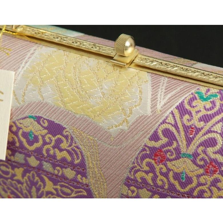 草履バッグセット　振袖　訪問着　紗織ブランド　西陣織正絹　ラベンダー　パールシルバー　有職文様　Lサイズ　日本製 | ブランド登録なし | 04