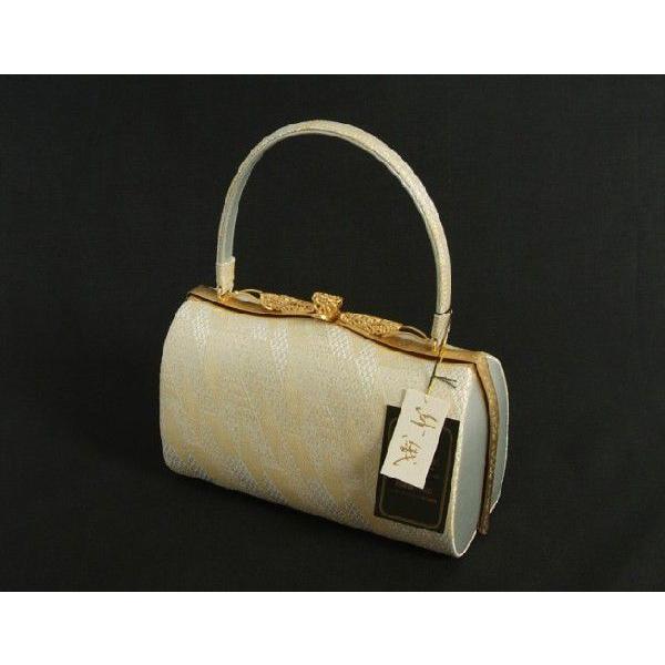 草履バックセット　振袖　訪問着　留袖　紗織ブランド　シルバー　ゴールド　有職文様　西陣織生地使用　三枚芯　LLサイズ　パールトーン加工　日本製 | ブランド登録なし | 03