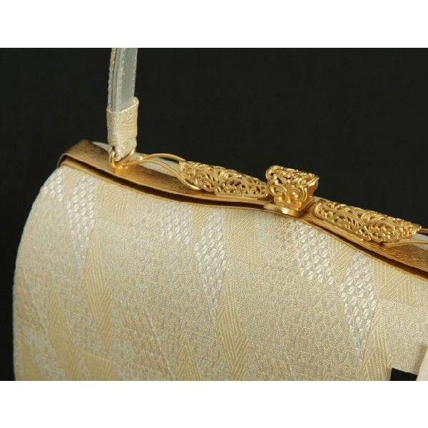 草履バックセット　振袖　訪問着　留袖　紗織ブランド　シルバー　ゴールド　有職文様　西陣織生地使用　三枚芯　LLサイズ　パールトーン加工　日本製 | ブランド登録なし | 04