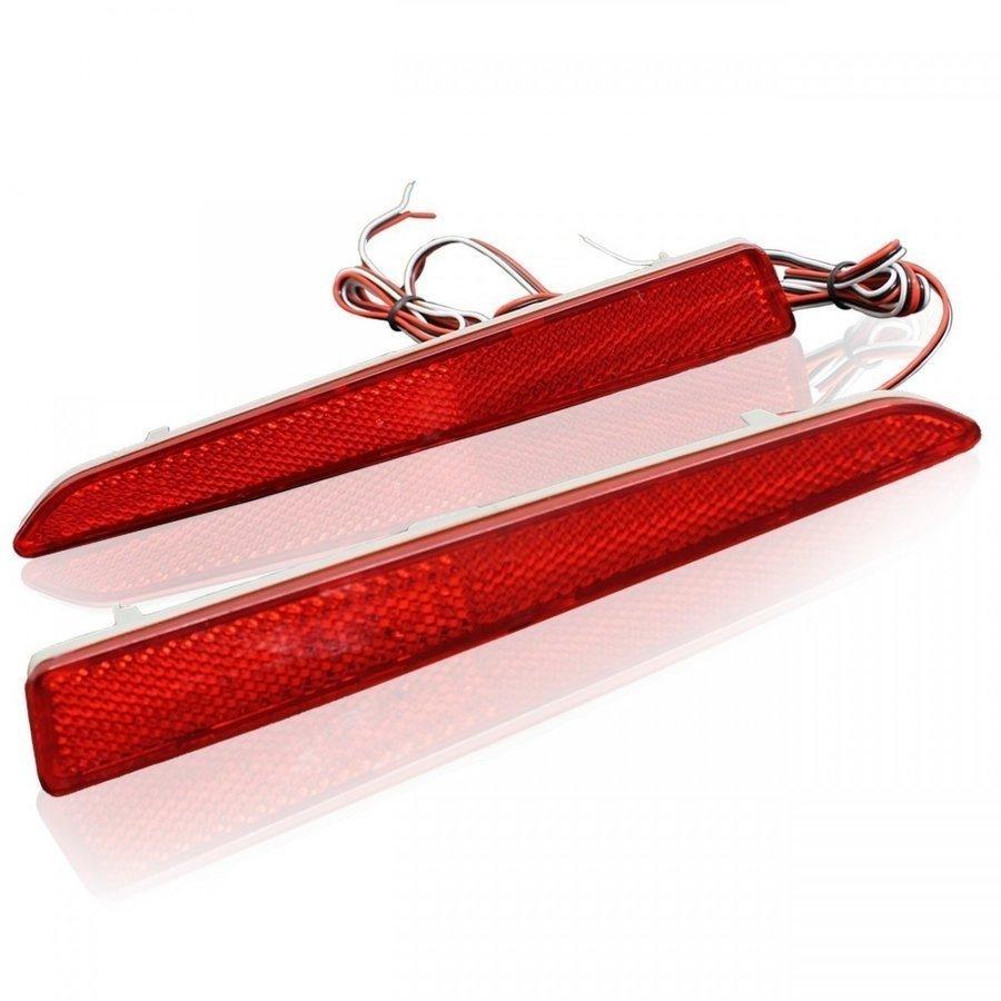 タントカスタム パーツ LA600S LA610S LED リフレクター レッド