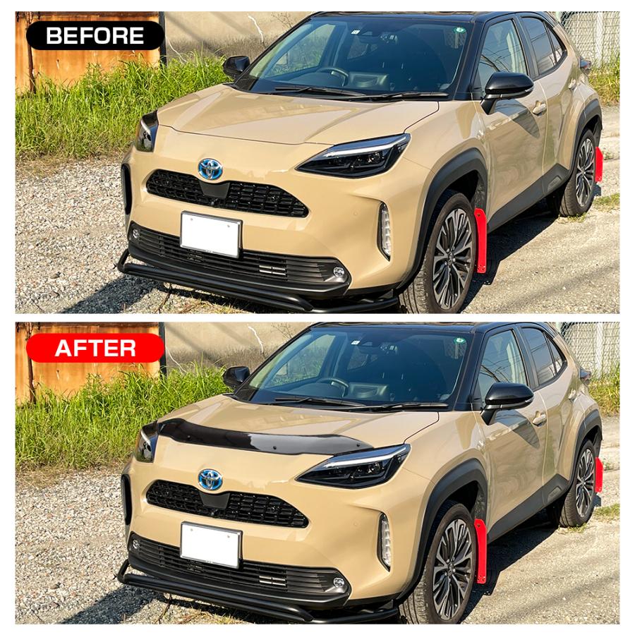 新型 ヤリスクロス 専用 ボンネットバイザー バグガード