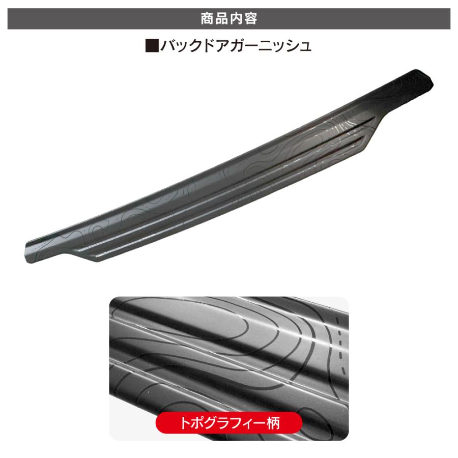 ランドクルーザー ランクル 250 バックドアガーニッシュ トポ
