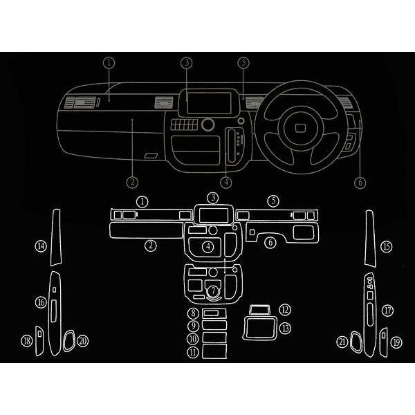 ステップワゴン RG1 RG2 RG3 RG4 インテリアパネル 21P カスタム パーツ 内装 STEPWGN |  | 02