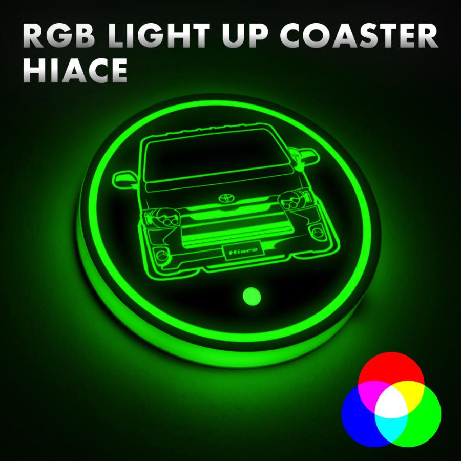 円形LED コースター　機能 確認 楽天市場】USB 充電式 光る LED コースター 2個セット ON/OFF