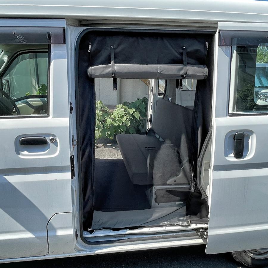 エブリィDA17系 スライドドア左 二重構造 防虫ネット 蚊帳 網戸 サイド