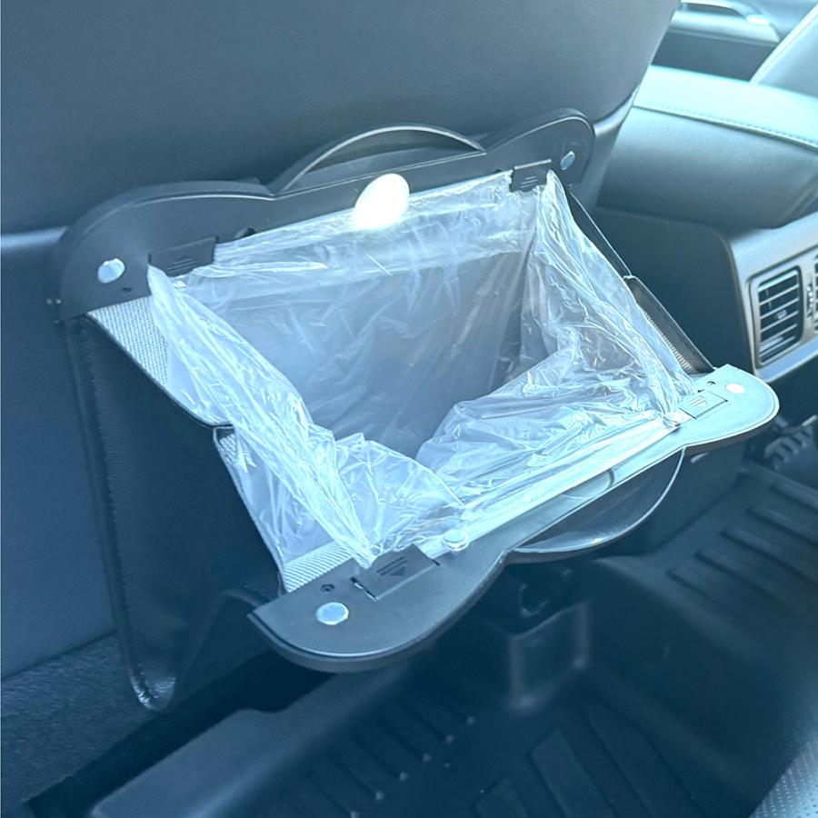 車用 ゴミ箱 ごみ箱 ダストボックス ゴミ入れ マグネット開閉 LED