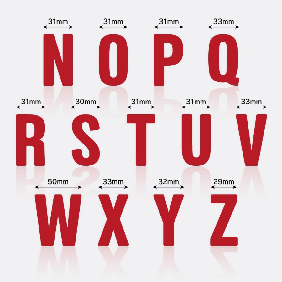 フロントグリルカバー用 アクリル アルファベット ロゴ エンブレム レッド ホワイト 1個売り カスタム パーツ アクセサリー |  | 30