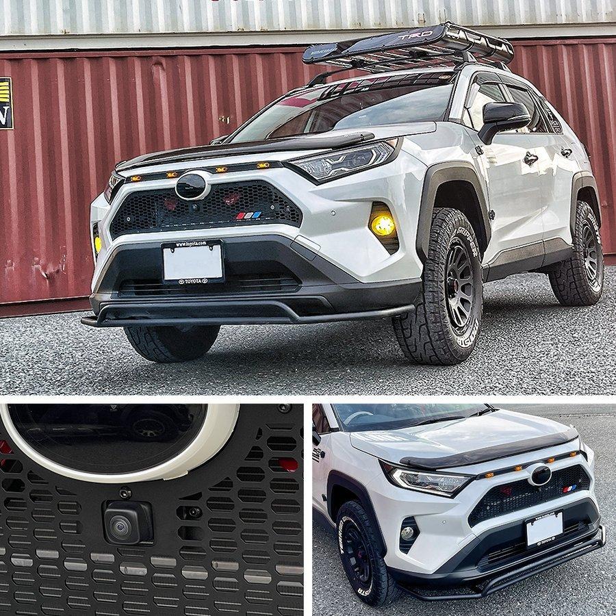 RAV4 パーツ 50系 アイアン フロントグリルカバー 1P フロントグリル