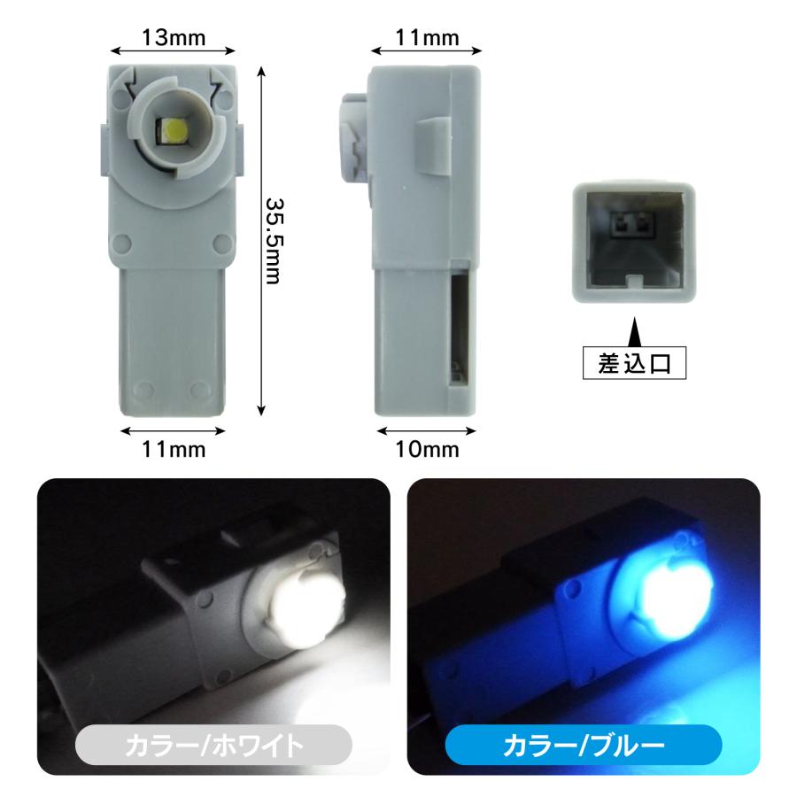 新型 N-BOX NBOX カスタム JF5 JF6 LED フットランプ キット ブルー