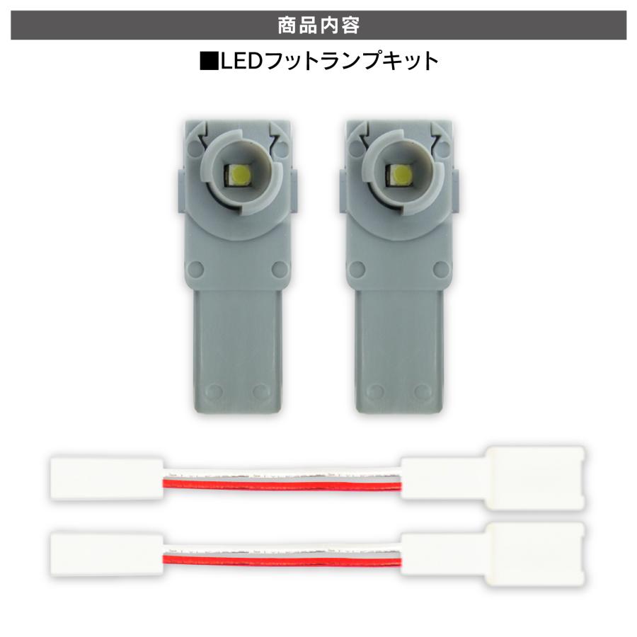 N-BOX(JF3/JF4)専用LEDフットライトキット ウォームホワイト amon N-BOX(JF3/JF4) 専用 LED フットライト 車 フットライト