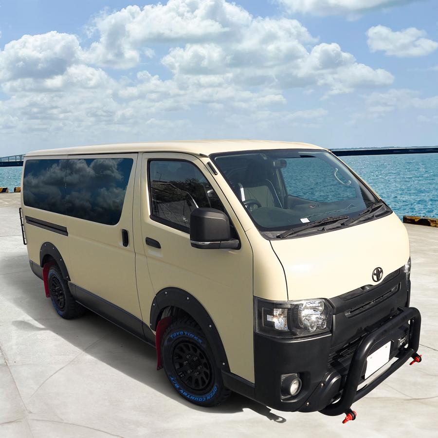 ハイエース200系 ノーマルバンパー用 ブルバー フロントグリルガード
