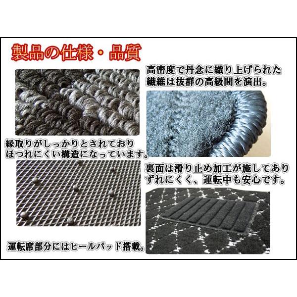 ヴェルファイア アルファード 20系 フロアマット 8人乗り 回転コンソール カーマット カスタム パーツ 内装 |  | 02