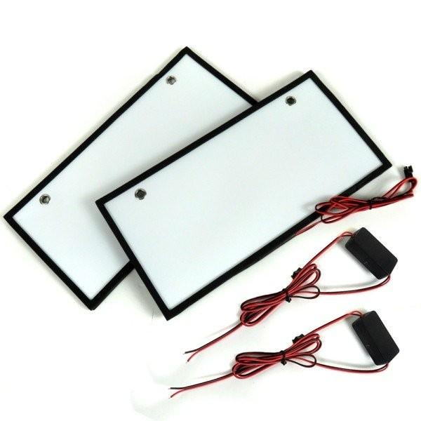 汎用 LED 字光式ナンバー ナンバープレート 2枚セット 車検対応 ナンバーフレーム ナンバー枠 ナンバー灯 ベース カバー |  | 01