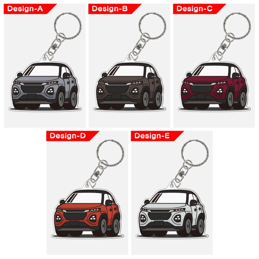 フロンクス アクリル キーホルダー デフォルメ デザインE キーリング 愛車 チャーム パーツ アクセサリー (藤家) |  | 03