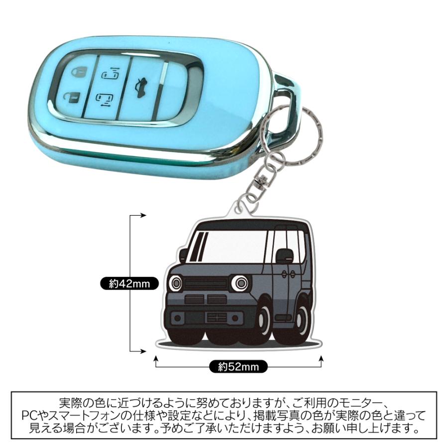 N-BOX NBOX JOY アクリル キーホルダー デフォルメ デザインD キーリング 愛車 チャーム (藤家) |  | 06