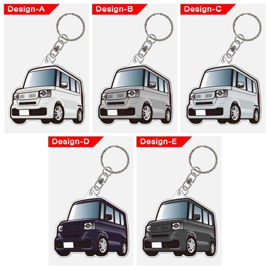 N-BOX JF5 JF6 アクリル キーホルダー デフォルメ デザインA キーリング 愛車 チャーム パーツ (藤家) |  | 03