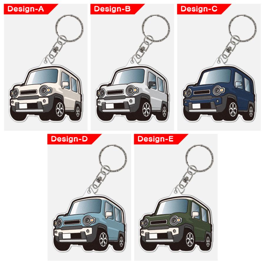 ハスラー MR92S MR52S アクリル キーホルダー デフォルメ デザインE キーリング 愛車 チャーム (藤家) |  | 03