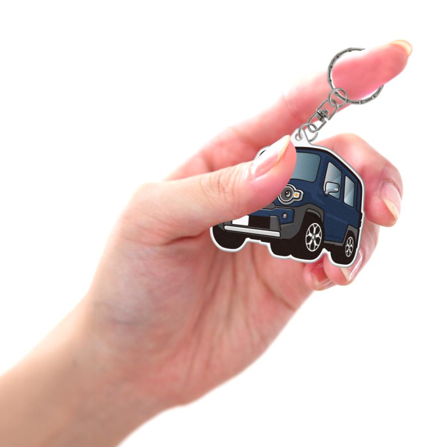ハスラー MR92S MR52S アクリル キーホルダー デフォルメ デザインE キーリング 愛車 チャーム (藤家) |  | 05
