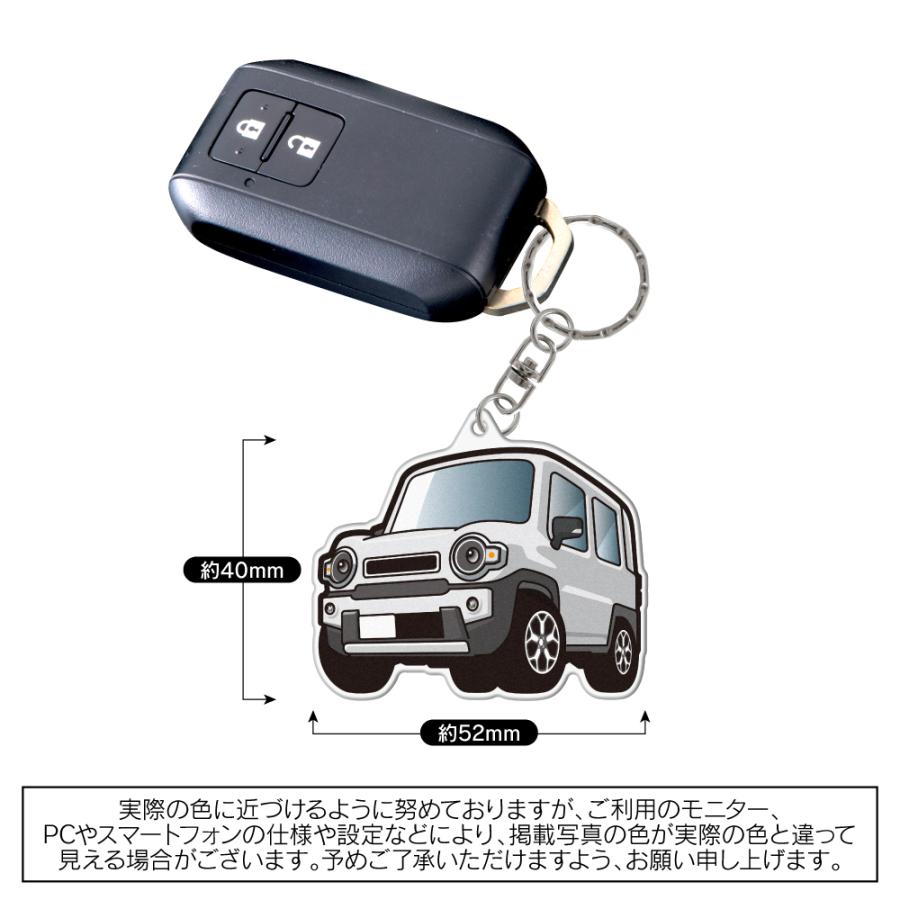 ハスラー MR92S MR52S アクリル キーホルダー デフォルメ デザインE キーリング 愛車 チャーム (藤家) |  | 06